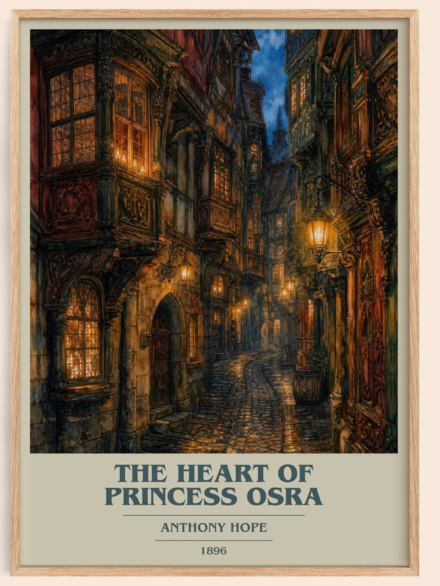 The Heart Of Princess Osra Book Cover Poster by Anthony Hope