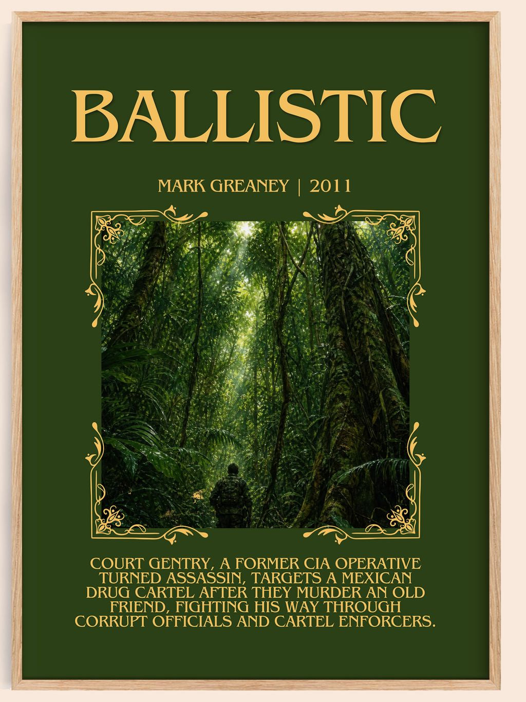 Ballistic Minimalist Book Poster by Mark Greaney – book poster