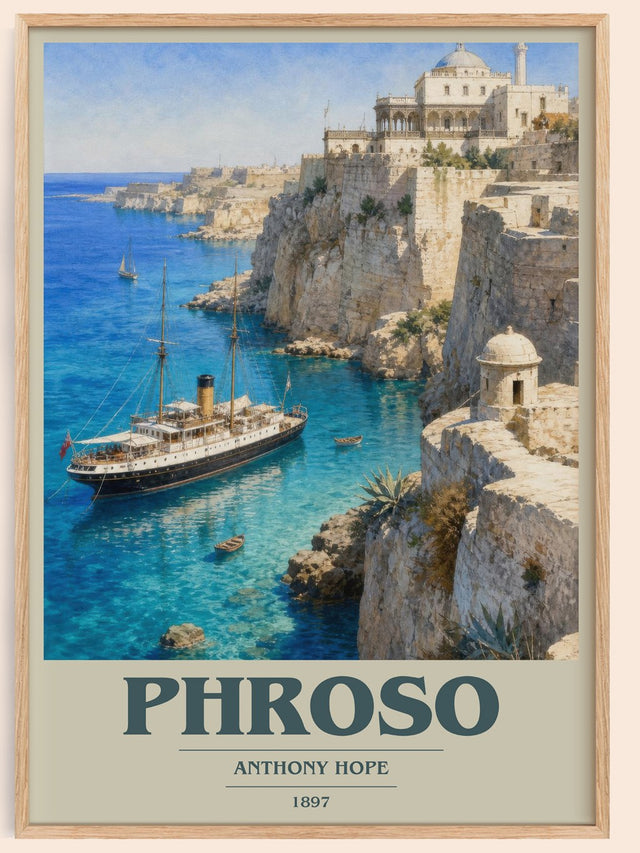 Phroso Book Cover Poster by Anthony Hope