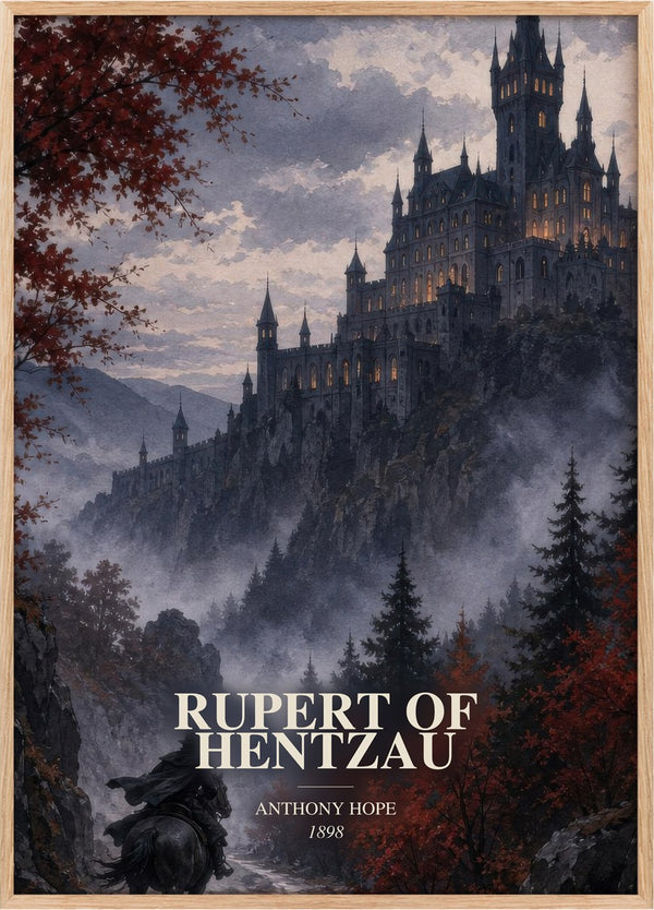 Rupert Of Hentzau Book Watercolour Illustration by Anthony Hope