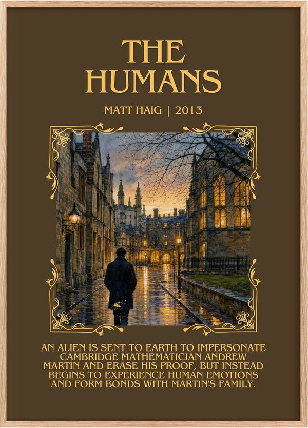 The Humans Minimalist Book Poster by Matt Haig