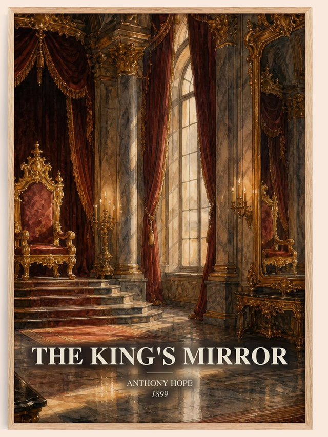 The King'S Mirror Book Watercolour Illustration by Anthony Hope