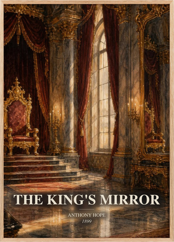 The King's Mirror Book Watercolour Illustration by Anthony Hope