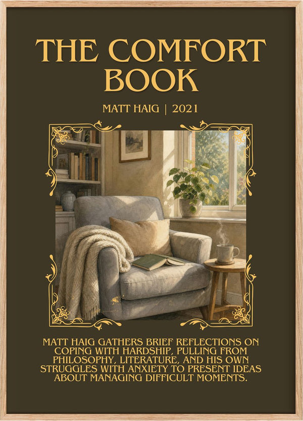 The Comfort Book Minimalist Book Poster by Matt Haig