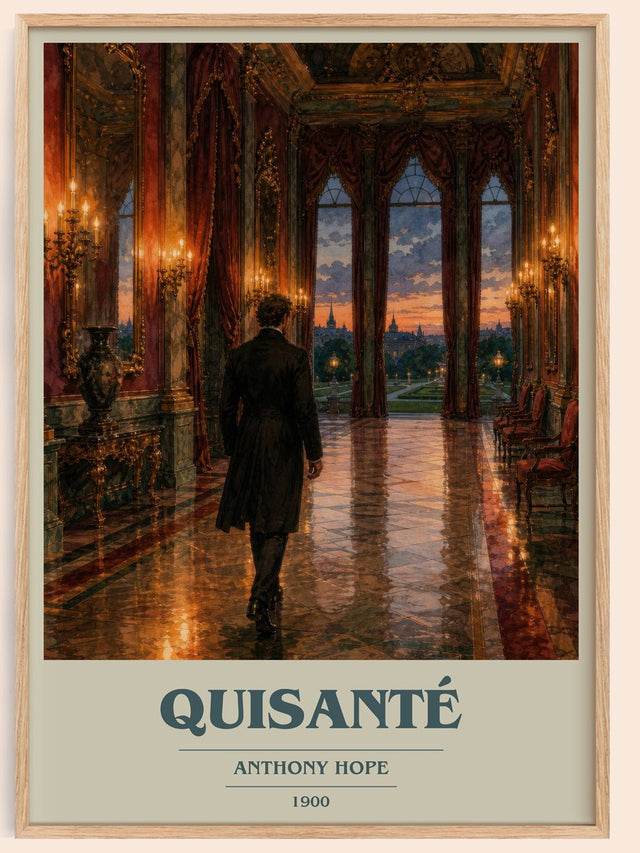 Quisanté Book Cover Poster by Anthony Hope