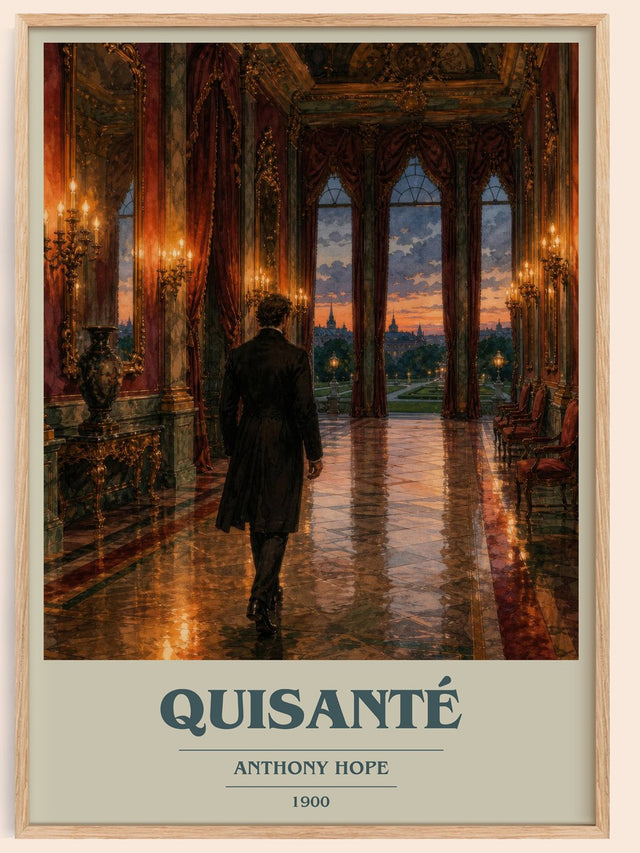 Quisanté Book Cover Poster by Anthony Hope