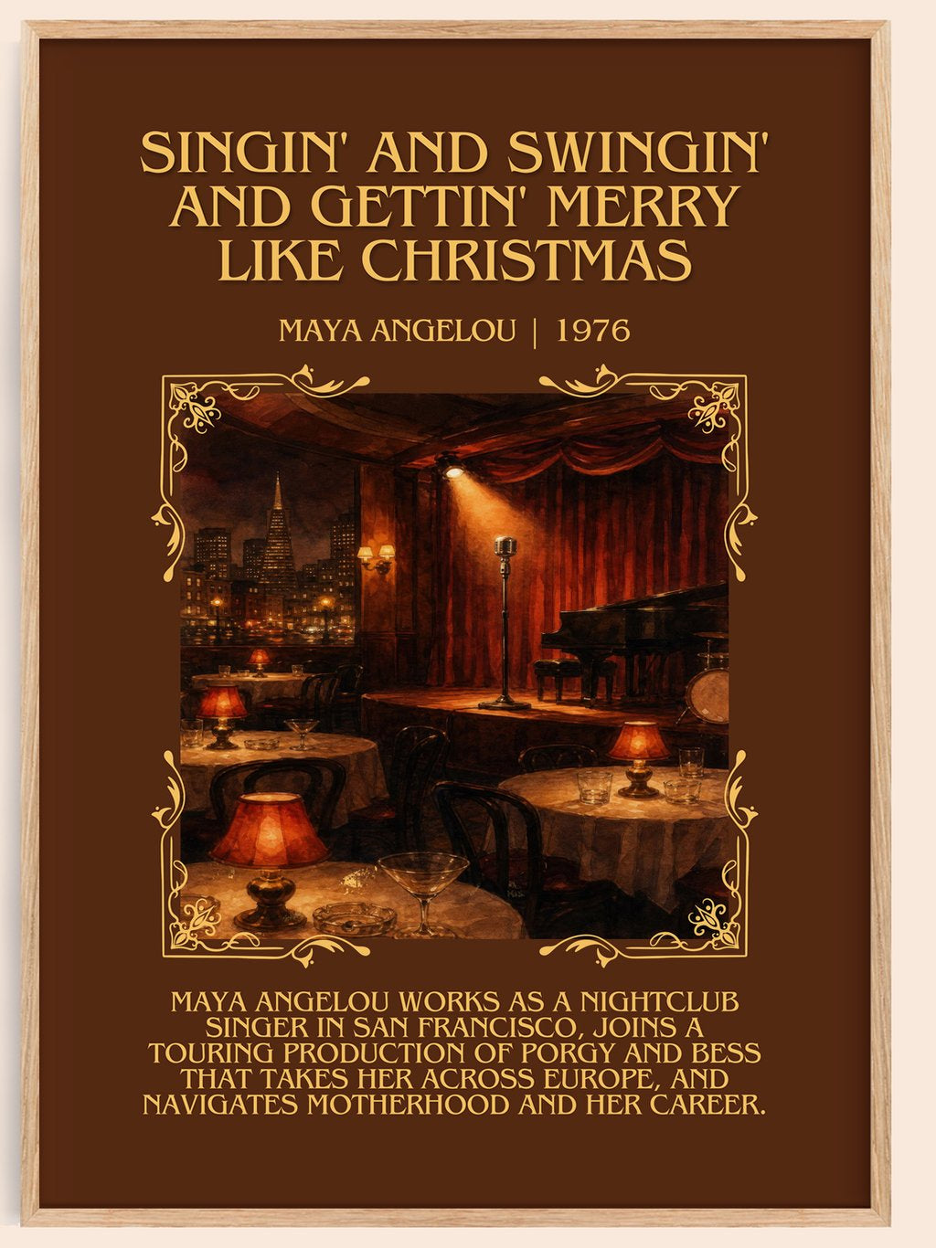 Singin' And Swingin' And Gettin' Merry Like Christmas Minimalist Book – book poster