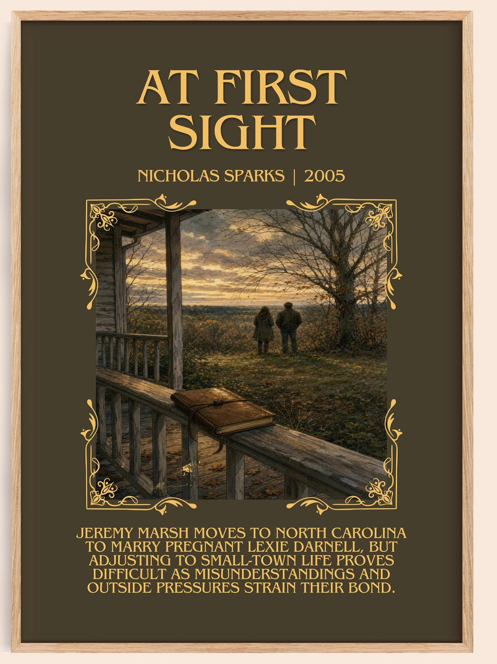 At First Sight Minimalist Book Poster by Nicholas Sparks – book poster