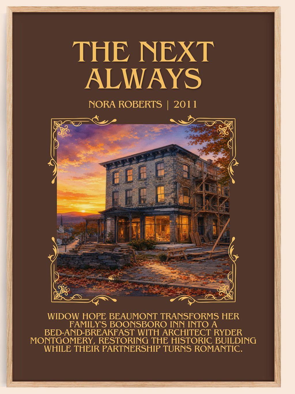 The Next Always Minimalist Book Poster by Nora Roberts – book poster