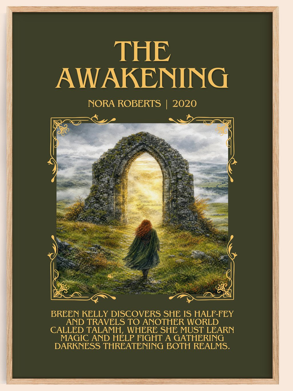 The Awakening Minimalist Book Poster by Nora Roberts – book poster