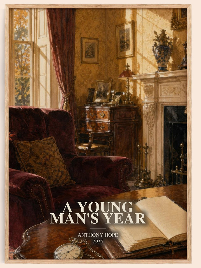 A Young Man'S Year Book Watercolour Illustration by Anthony Hope