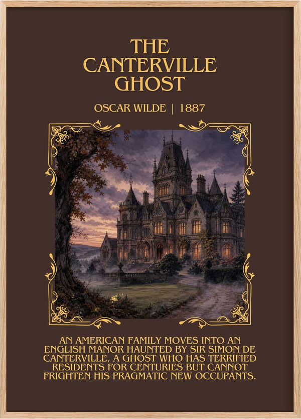 The Canterville Ghost Minimalist Book Poster by Oscar Wilde