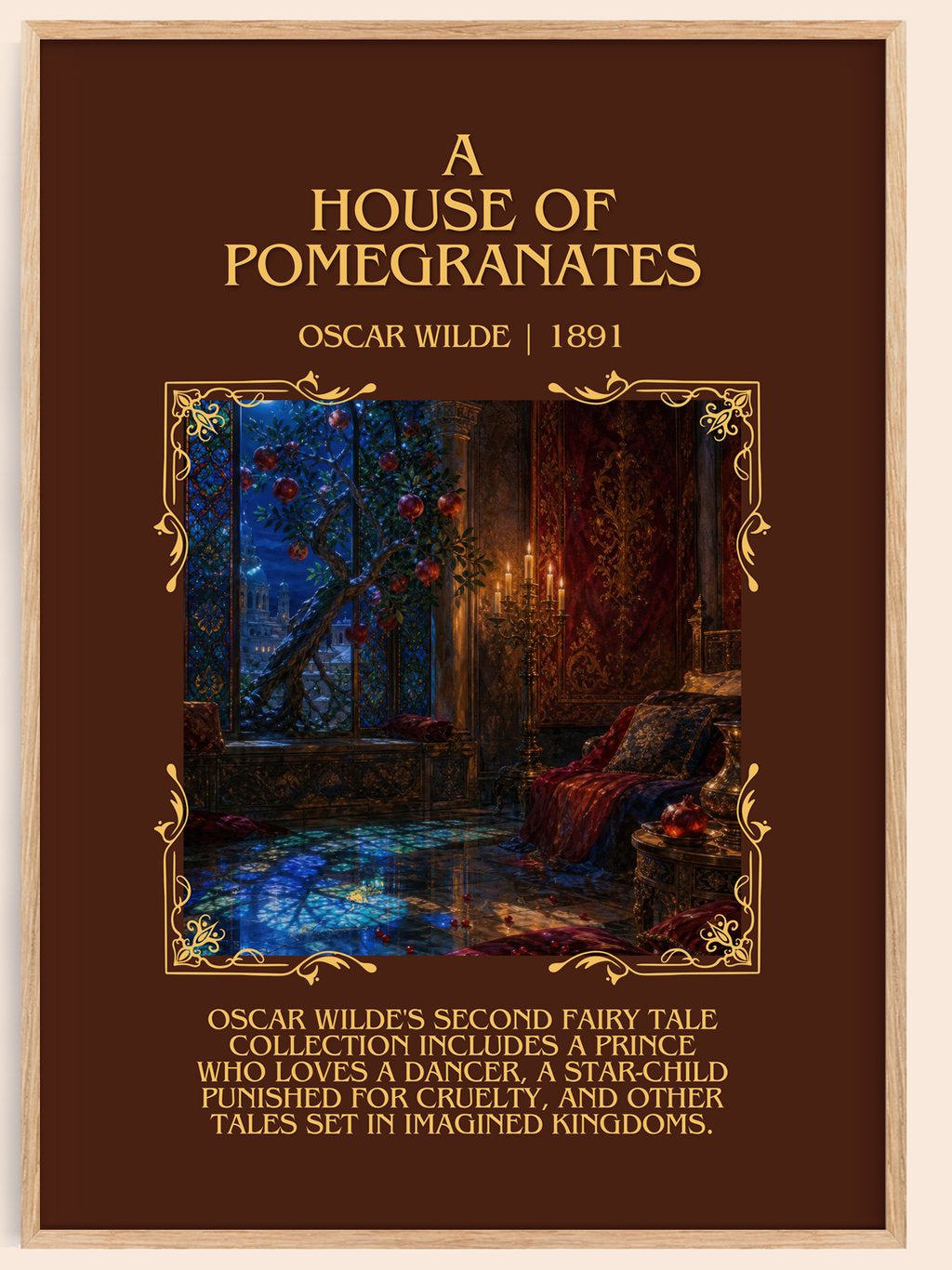 A House Of Pomegranates Minimalist Book Poster by Oscar Wilde – book poster