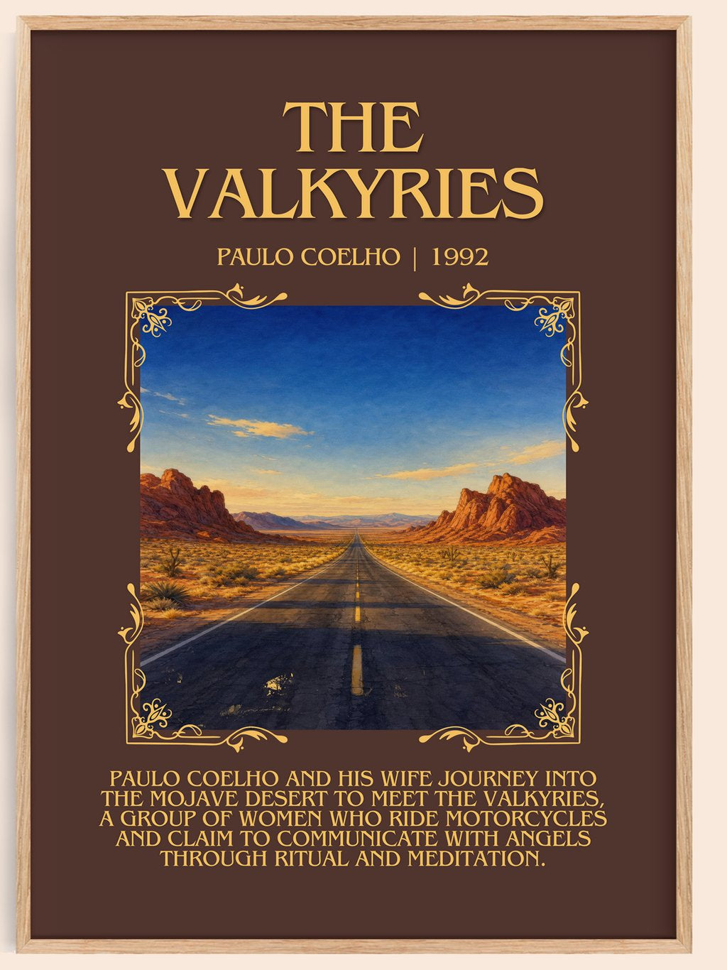 The Valkyries Minimalist Book Poster by Paulo Coelho – book poster