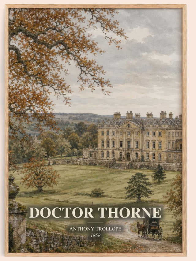 Doctor Thorne Book Watercolour Illustration by Anthony Trollope