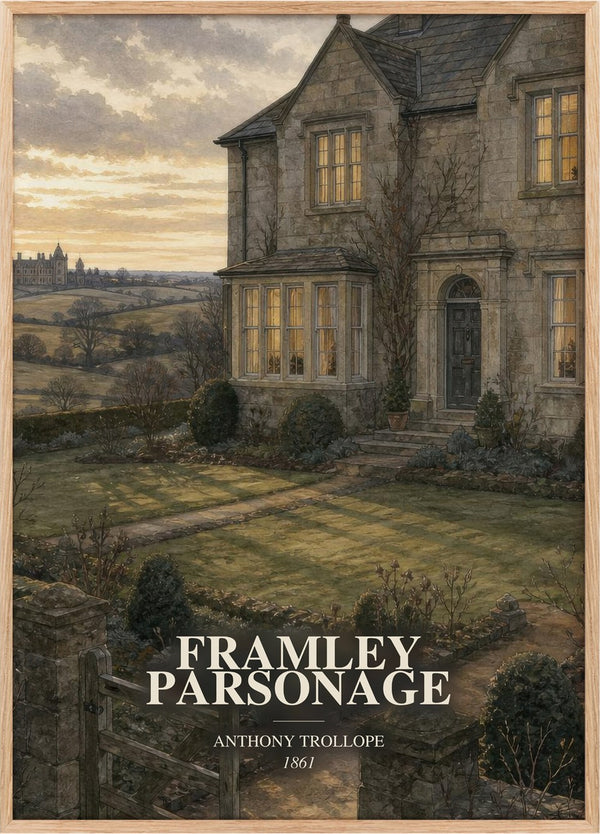 Framley Parsonage Book Watercolour Illustration by Anthony Trollope