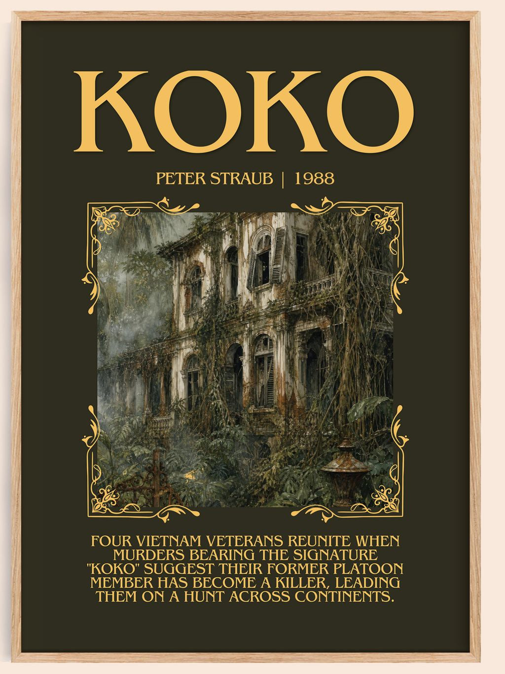 Koko Minimalist Book Poster by Peter Straub – book poster