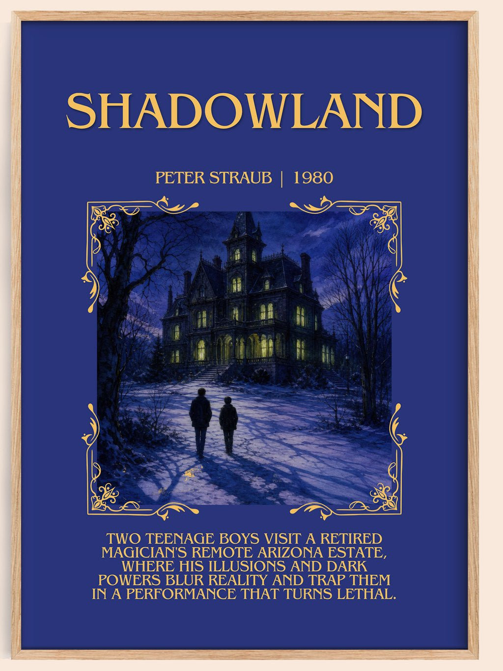 Shadowland Minimalist Book Poster by Peter Straub – book poster