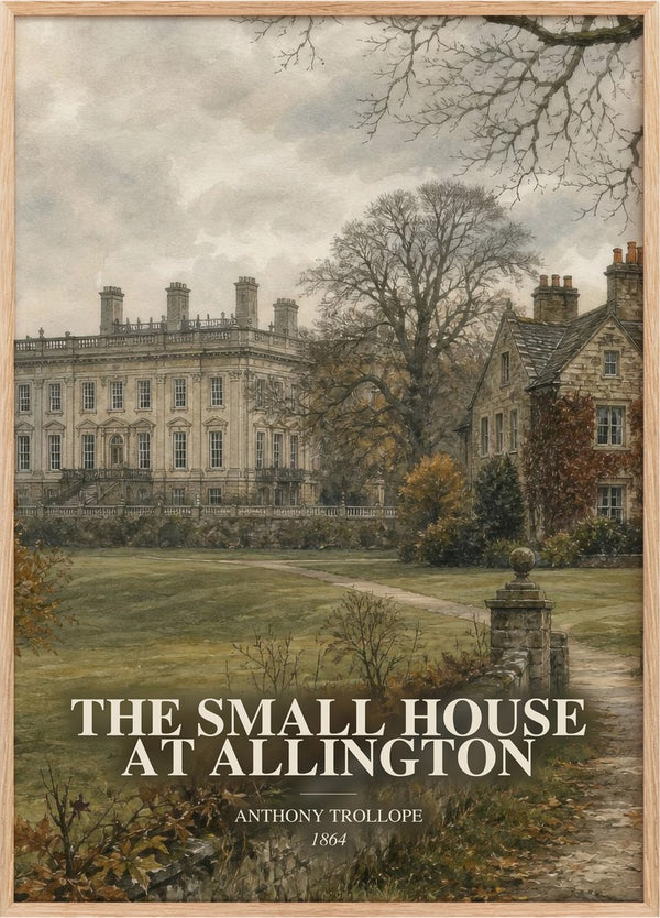 Small House At Allington Book Watercolour Illustration by A. Trollope