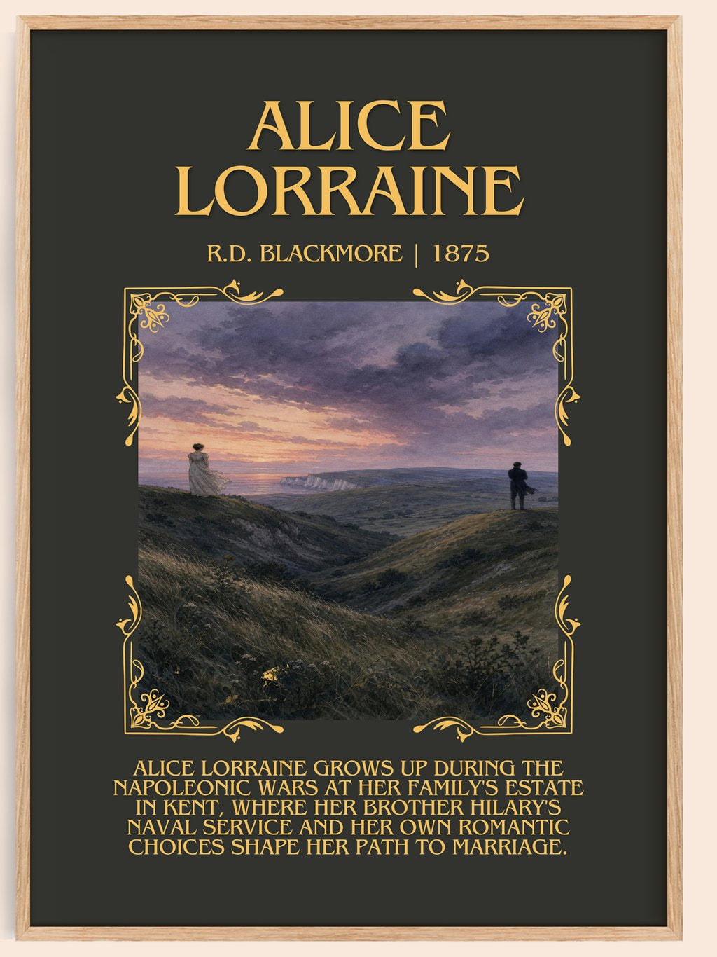 Alice Lorraine Minimalist Book Poster by R.D. Blackmore – book poster