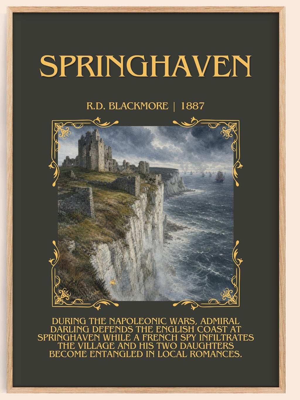 Springhaven Minimalist Book Poster by R.D. Blackmore – book poster