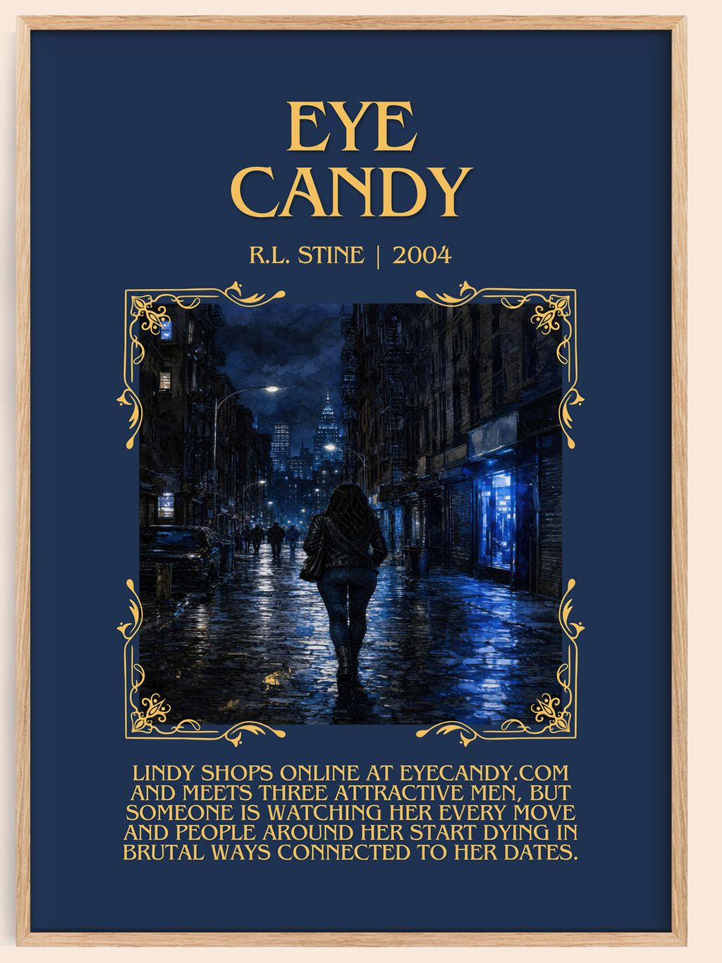 Eye Candy Minimalist Book Poster by R.L. Stine – book poster