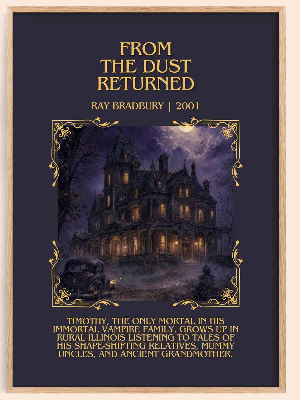 From The Dust Returned Minimalist Book Poster by Ray Bradbury – book poster