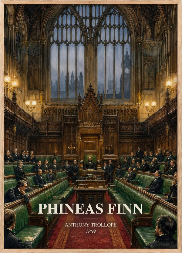 Phineas Finn Book Watercolour Illustration by Anthony Trollope