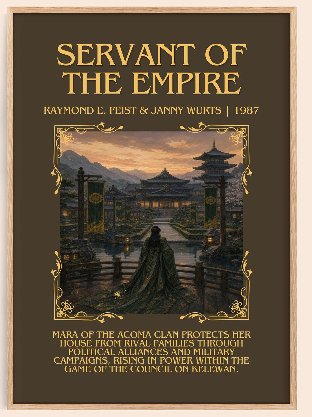 Servant Of The Empire Minimalist Book Poster by R. Wurts – book poster