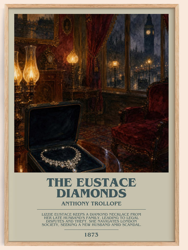 The Eustace Diamonds Bookish Wall Art by Anthony Trollope