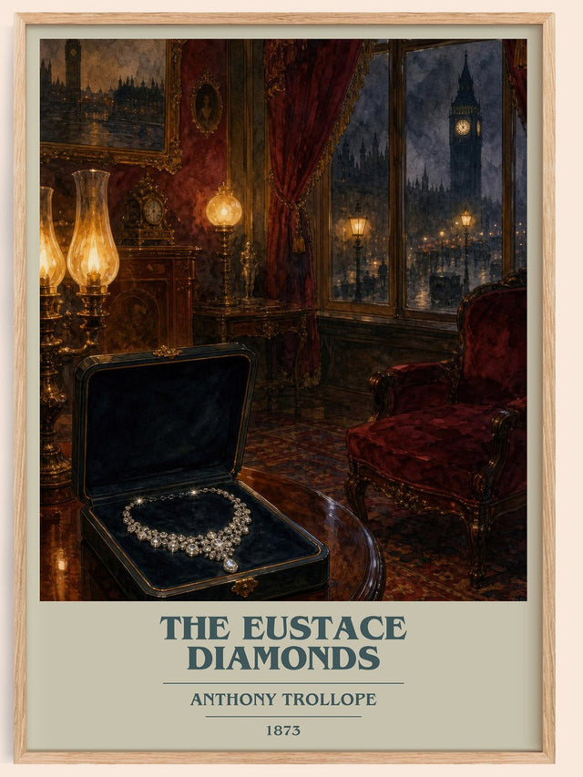 The Eustace Diamonds Book Cover Poster by Anthony Trollope