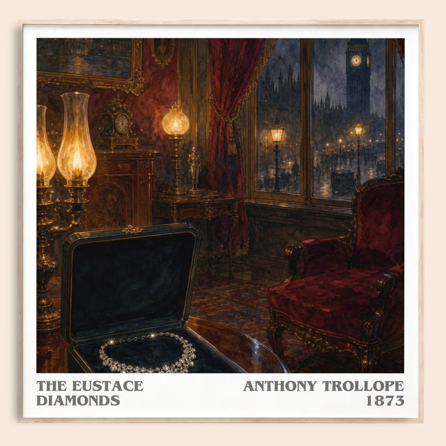 The Eustace Diamonds Literary Art Print by Anthony Trollope