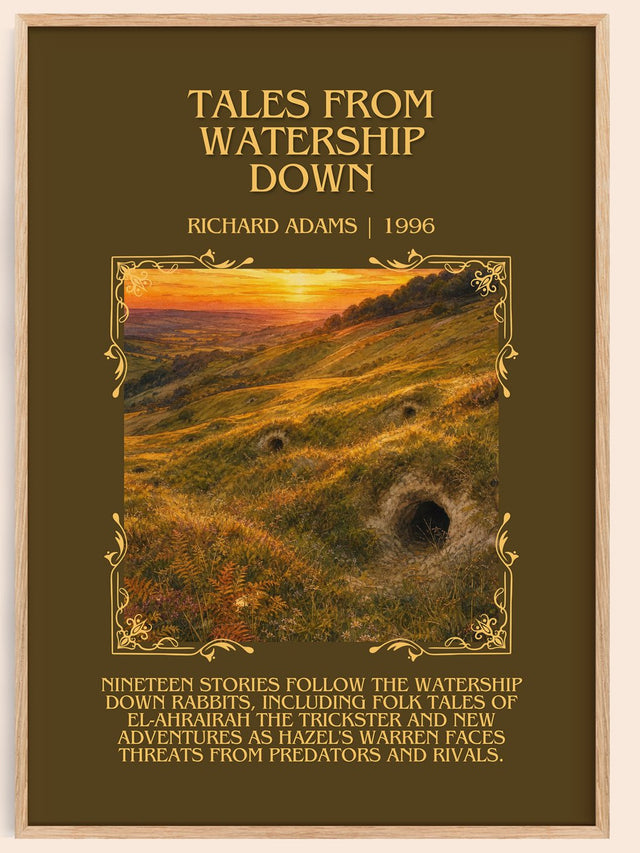 Tales From Watership Down Minimalist Book Poster by Richard Adams