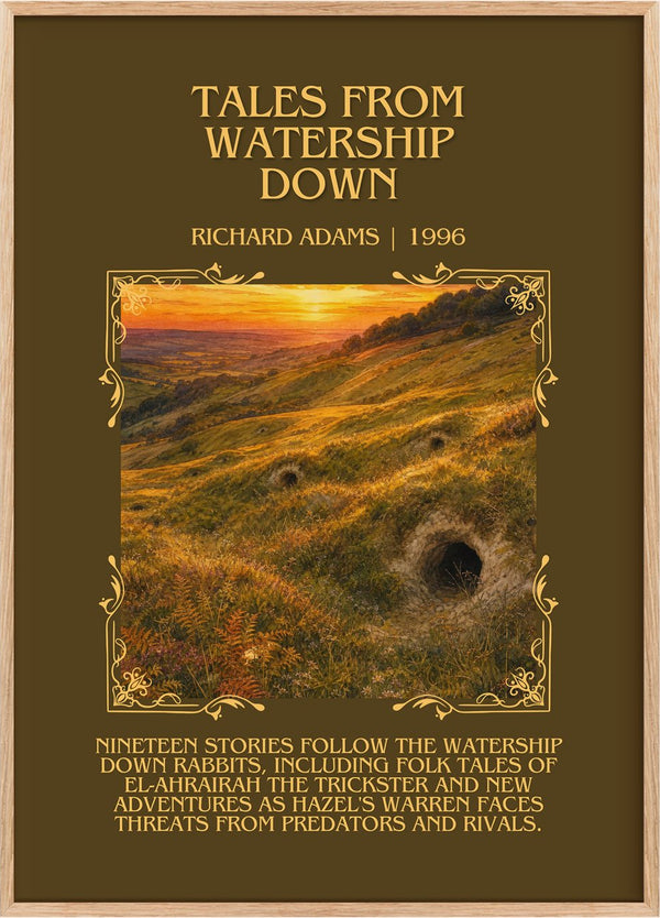 Tales From Watership Down Minimalist Book Poster by Richard Adams