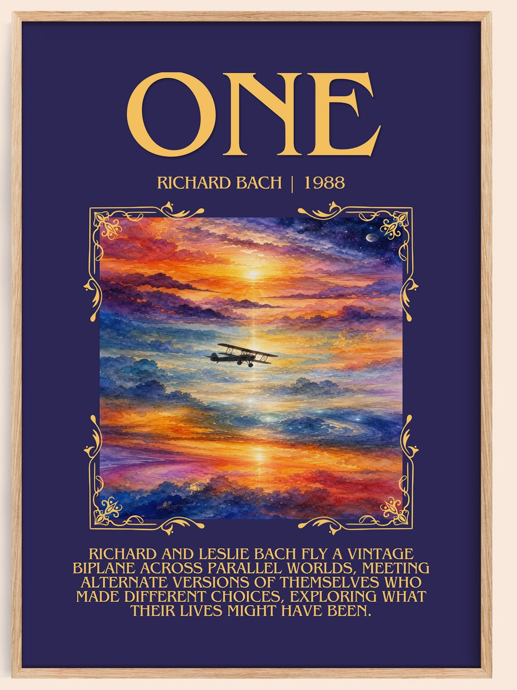 One Minimalist Book Poster by Richard Bach – book poster