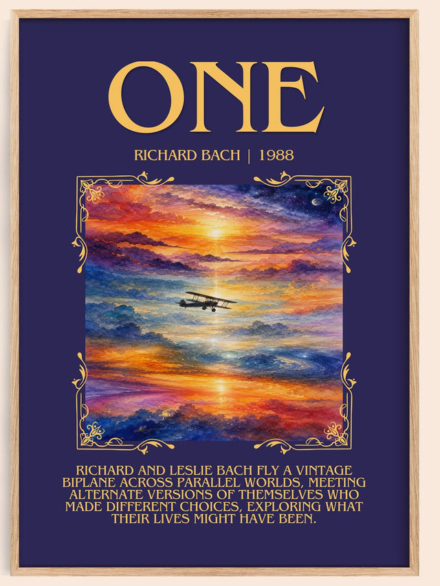 One Minimalist Book Poster by Richard Bach