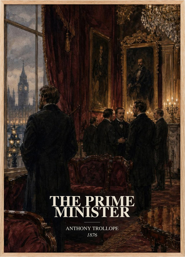 The Prime Minister Book Watercolour Illustration by Anthony Trollope