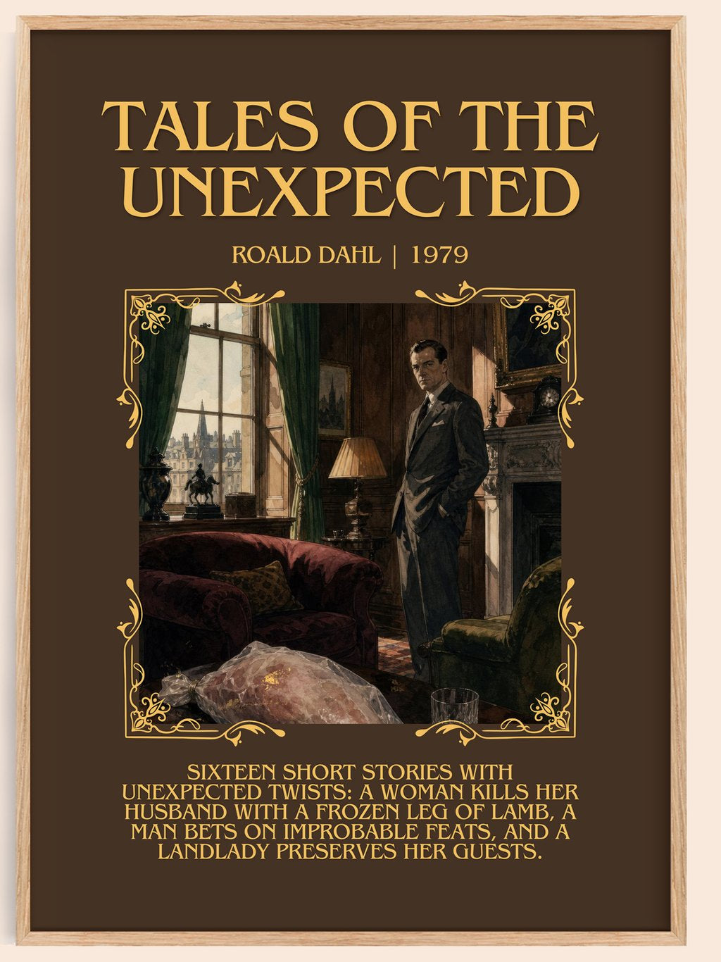 Tales Of The Unexpected Minimalist Book Poster by Roald Dahl – book poster