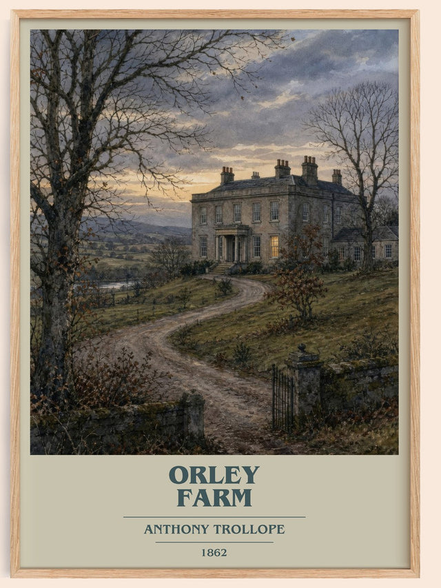 Orley Farm Book Cover Poster by Anthony Trollope