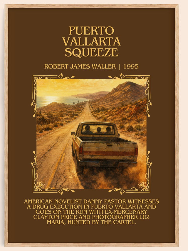 Puerto Vallarta Squeeze Minimalist Book Poster by Robert James Waller