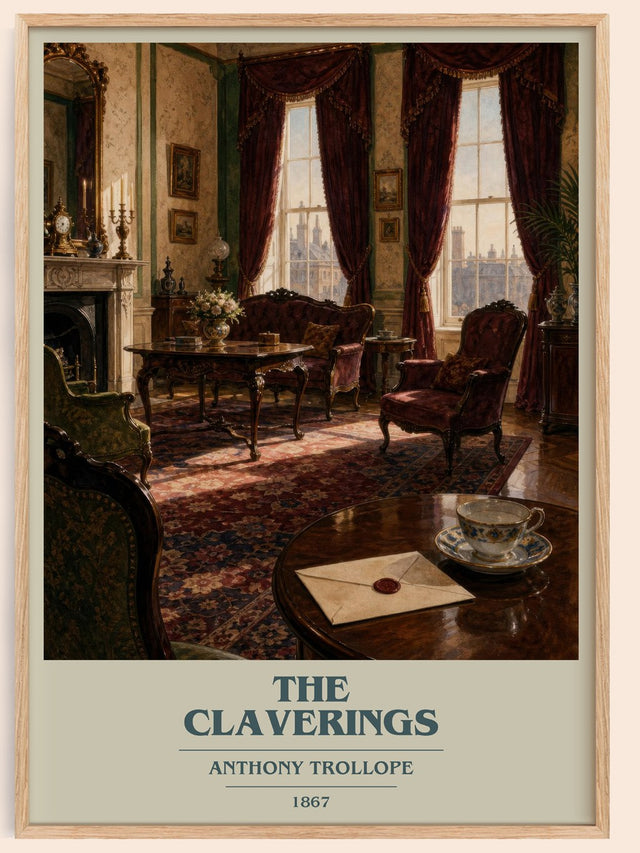 The Claverings Book Cover Poster by Anthony Trollope