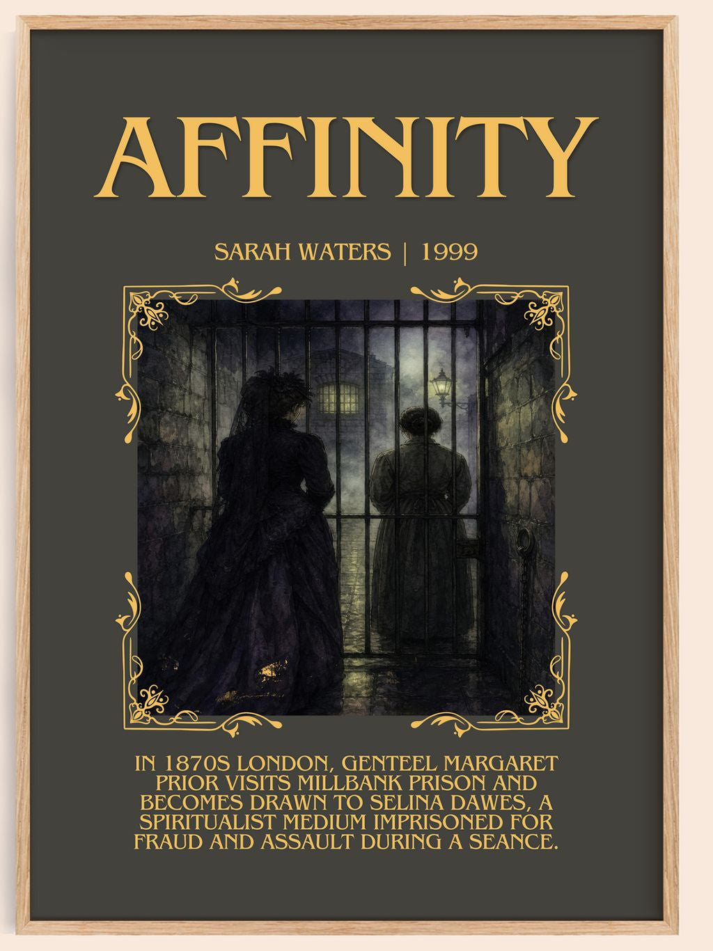 Affinity Minimalist Book Poster by Sarah Waters – book poster