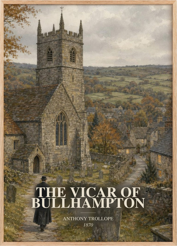 Vicar Of Bullhampton Book Watercolour Illustration by Anthony Trollope