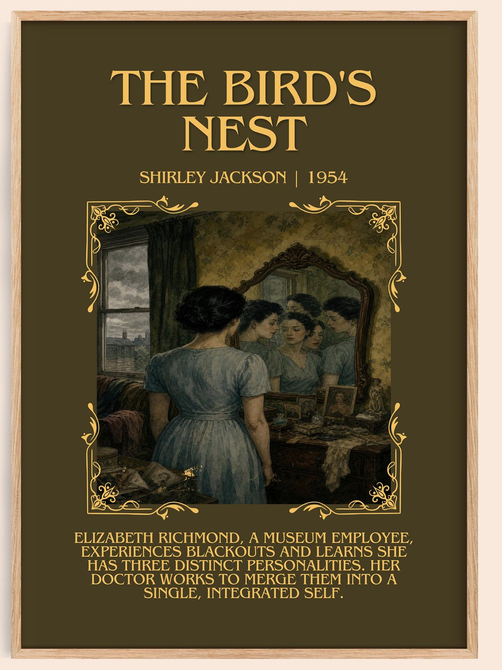 The Bird'S Nest Minimalist Book Poster by Shirley Jackson – book poster