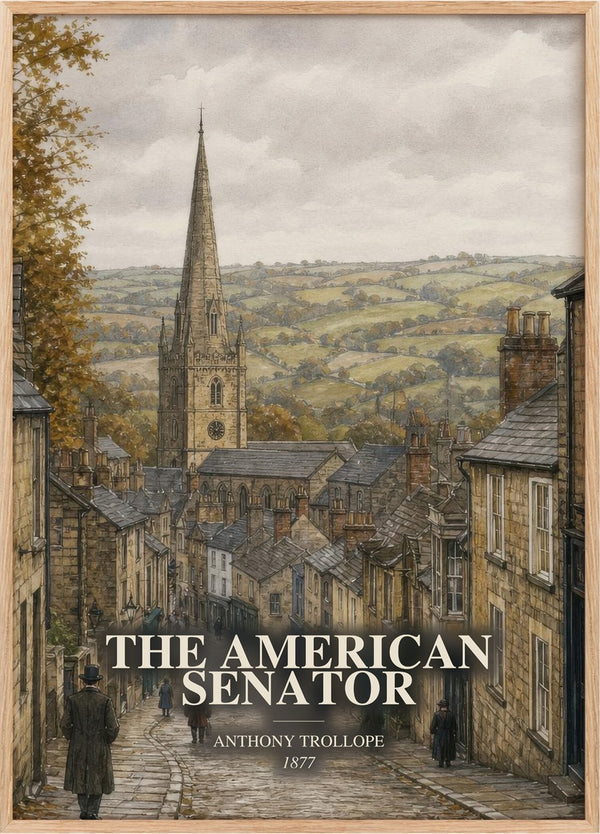 The American Senator Book Watercolour Illustration by Anthony Trollope