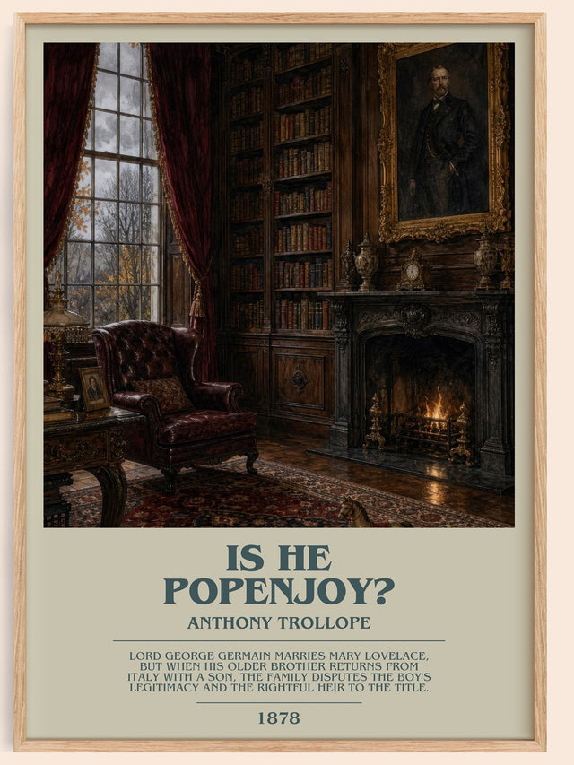 Is He Popenjoy? Bookish Wall Art by Anthony Trollope