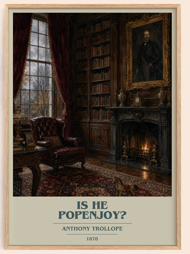 Is He Popenjoy? Book Cover Poster by Anthony Trollope