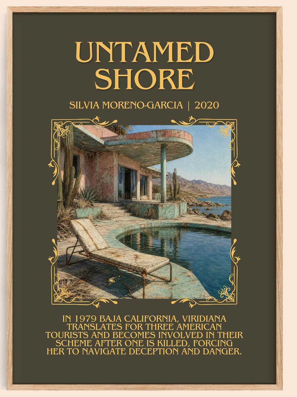Untamed Shore Minimalist Book Poster by Silvia Moreno-Garcia – book poster