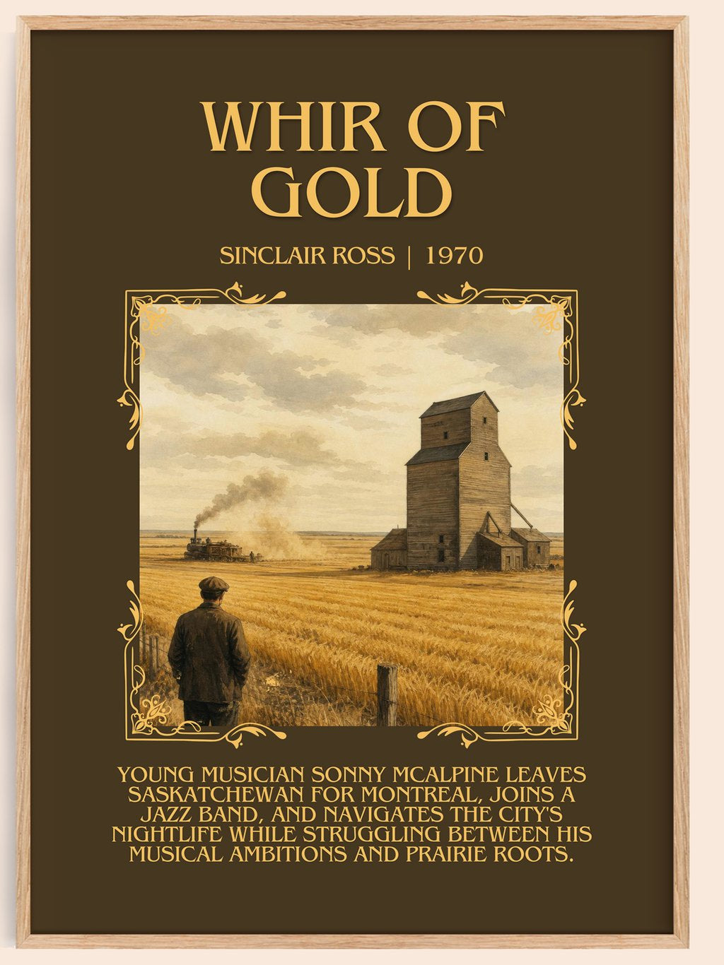 Whir Of Gold Minimalist Book Poster by Sinclair Ross – book poster