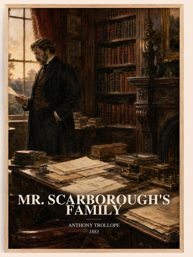 Mr. Scarborough'S Family Book Watercolour Illustration by A. Trollope